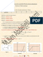 Chimie:: Correction Du Devoir de Contrôle N°2 de Sciences Physiques Section 2 Informatique