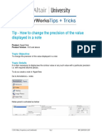 Tip - How To Change The Precision of The Value Displayed in A Note