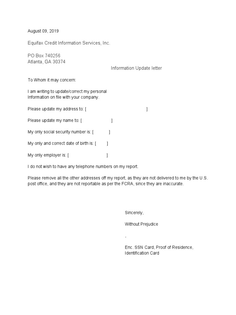 Equifax Po Box 740256 Atlanta Ga 30374