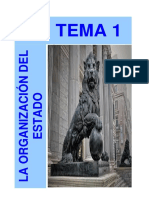 Microsoft Word - Tema 1 - La Organización Del Estado PDF