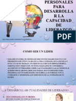 Condiciones Personales para Desarrollar La Capacidad de Liderazgo