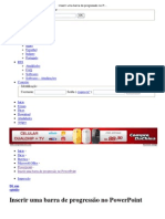 Inserir Uma Barra de Progressão No PowerPoint