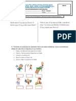 Examen Mensual de Comunicación Evaluación de Razonamiento Matematico