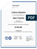 Certificate of Registration: Epmar Corporation