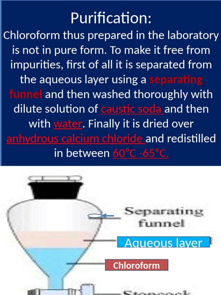 15 Purification and Properties of Chloroform | PDF | Chloroform ...