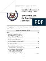 Schedule of Fees For Consular Services Eff 20151109