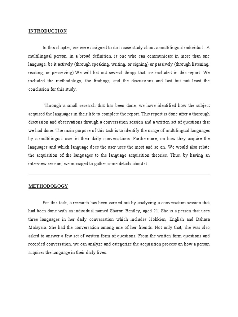 Multilingual Language Acquisition Study | PDF | Second Language ...