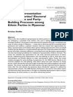 Political Representation by Ethnic Parties? Electoral Performance and Party-Building Processes Among Ethnic Parties in Myanmar