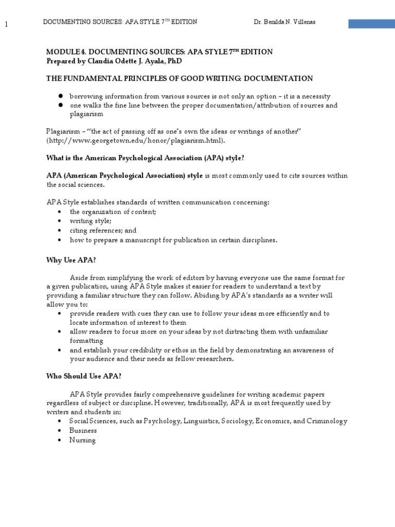 4 Apa 7th Edition Pdf Apa Style Citation