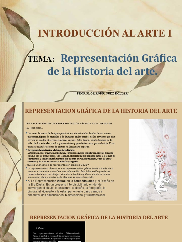 Representación Gráfica en la Historia del Arte | PDF | Dibujo | Pinturas