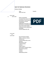 Quantitative Analysis For Business Decisions: Name of Faculty: V.Kishore Reddy