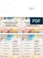 Remedial Reading in English: Individualized Tutorial Orientation Program Remedial Reading in English: Individualized Tutorial Orientation Program