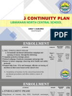 Learning Continuity Plan: Libmanan North Central School