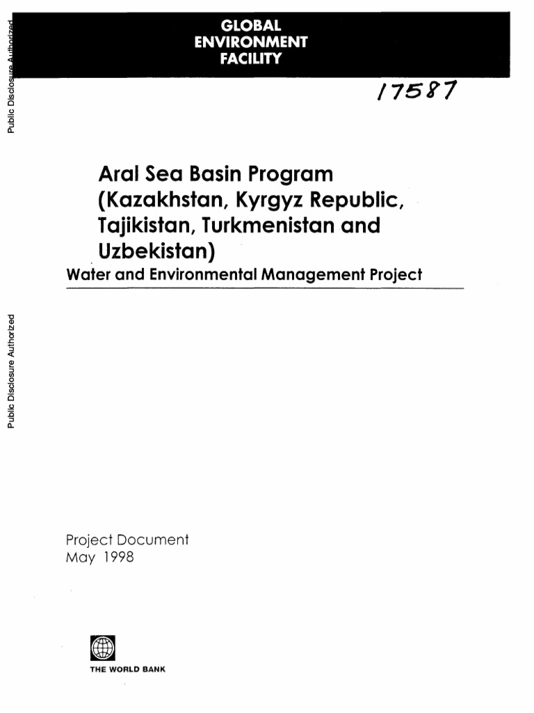 Aral Sea Basinwater and Environmental Management Project | PDF ...