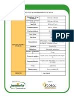 Ficha Técnica de Tanque de 80 Gls. (300 Litros) 100% Acero Inoxidable PDF