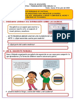 Ficha de Aplicación 2 Matematica Web Segundo Grado Enma