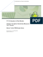 P1.T4.Valuation & Risk Models Chapter 16. Option Sensitivity Measures: The "Greeks" Bionic Turtle FRM Study Notes