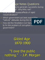 Gilded Age Notes Questions