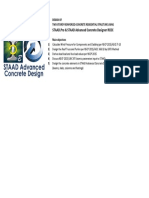 STAAD - Pro & STAAD Advanced Concrete Designer RCDC: Design of Two-Storey Reinforced-Concrete Residential Structure Using
