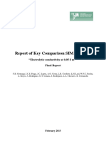 Report of Key Comparison SIM - QM-K92: "Electrolytic Conductivity at 0.05 S M " Final Report