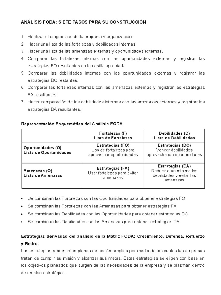 Análisis FODA para Empresas M&M | PDF | Análisis FODA | Marketing