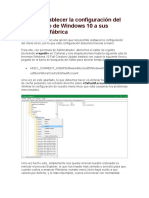 Cómo Restablecer La Configuración Del Menú Inicio de Windows 10 A Sus Valores de Fábrica