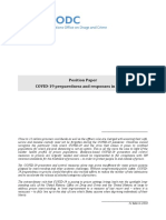 Position Paper COVID-19 Preparedness and Responses in Prisons