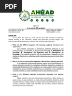 Learning Targets and Assessment Methods | PDF | Educational Assessment ...