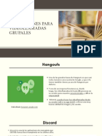 Aplicaciones para Videollamadas Grupales PDF