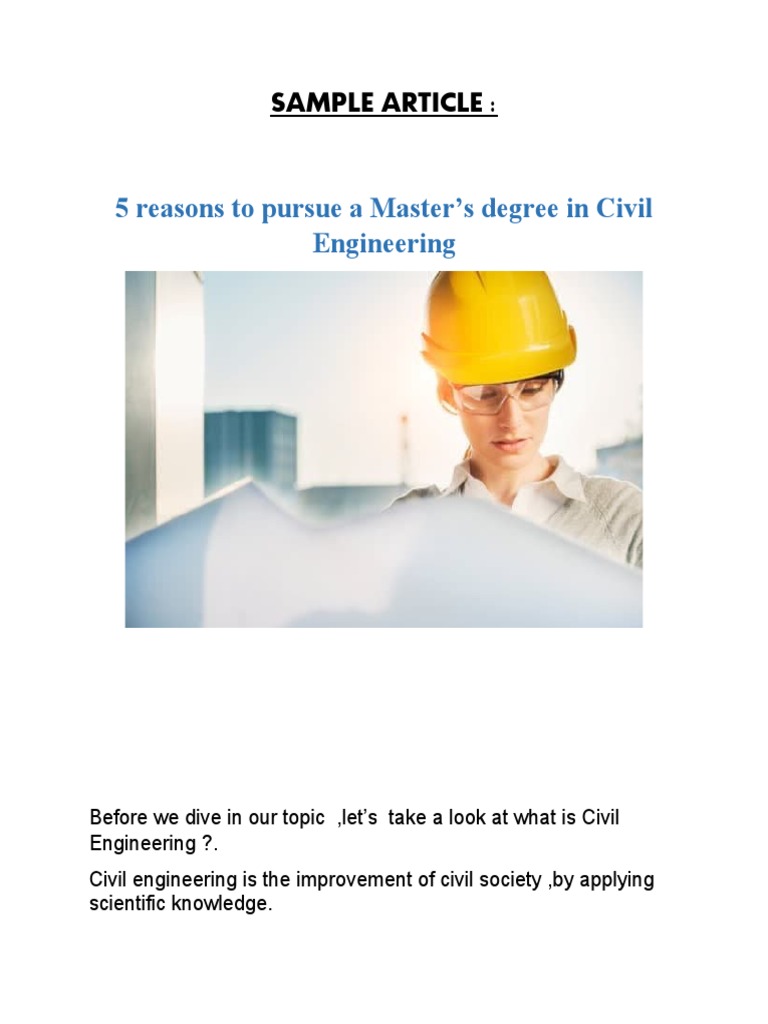 Sample Article1 | PDF | Engineering | Civil Engineering
