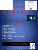Presentation On: Lifi-Light Fidelity