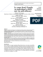 UmraniW A Etal 2019 DoesfamilycomefirstFamilymotivation-individualsOCBassessmentviaself-efficacy PDF