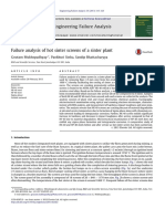 Engineering Failure Analysis of Hot Sinter Screens