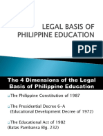 Legal Basis of Philippine Education 1