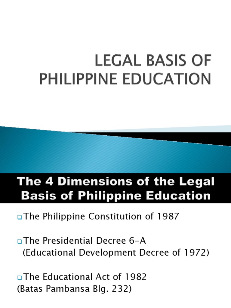 Legal Framework of Philippine Education | PDF | Higher Education | Schools