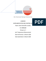 Logbook For Temperature Measurement PDF