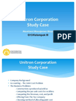 Unitron Corporation Study Case: Akuntansi Manajemen Biaya