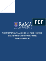 Faculty of Agricultural Sciences and Allied Industries Diseases of Field&Horticultural Crops& Management 1 PPA - 312