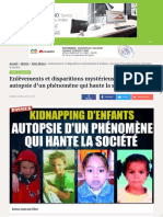 Algerie360 Enlevements Et Disparitions Mysterieuses Denfants Autopsie Dun Phenomene Qui Hante La Societe