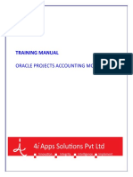 Training Manual Oracle Projects Accounting Module