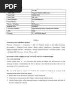 UNIT-1 Financial System and Money Market