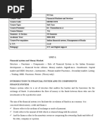 UNIT-1 Financial System and Money Market