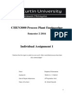 CHEN3000 Process Plant Engineering: Semester 2 2016