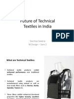 Future of Technical Textiles in India: Saumya Saxena M.Design - Sem 2