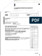 University of Cambridge International Examinations Maths Practice Paper