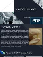 Nanogenerator: Presentation By: Sandeep Tarun Shreyasi