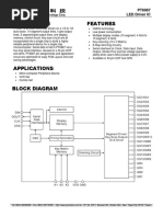 Description Features: PT6967 LED Driver IC