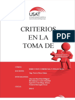 Criterios en La Toma de Desiciones Final