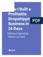 How I Built A Profitable Dropshipping Business in 14 Days (Without Spending Money On Ads) PDF