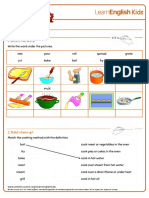 worksheets-cooking nu are.pdf